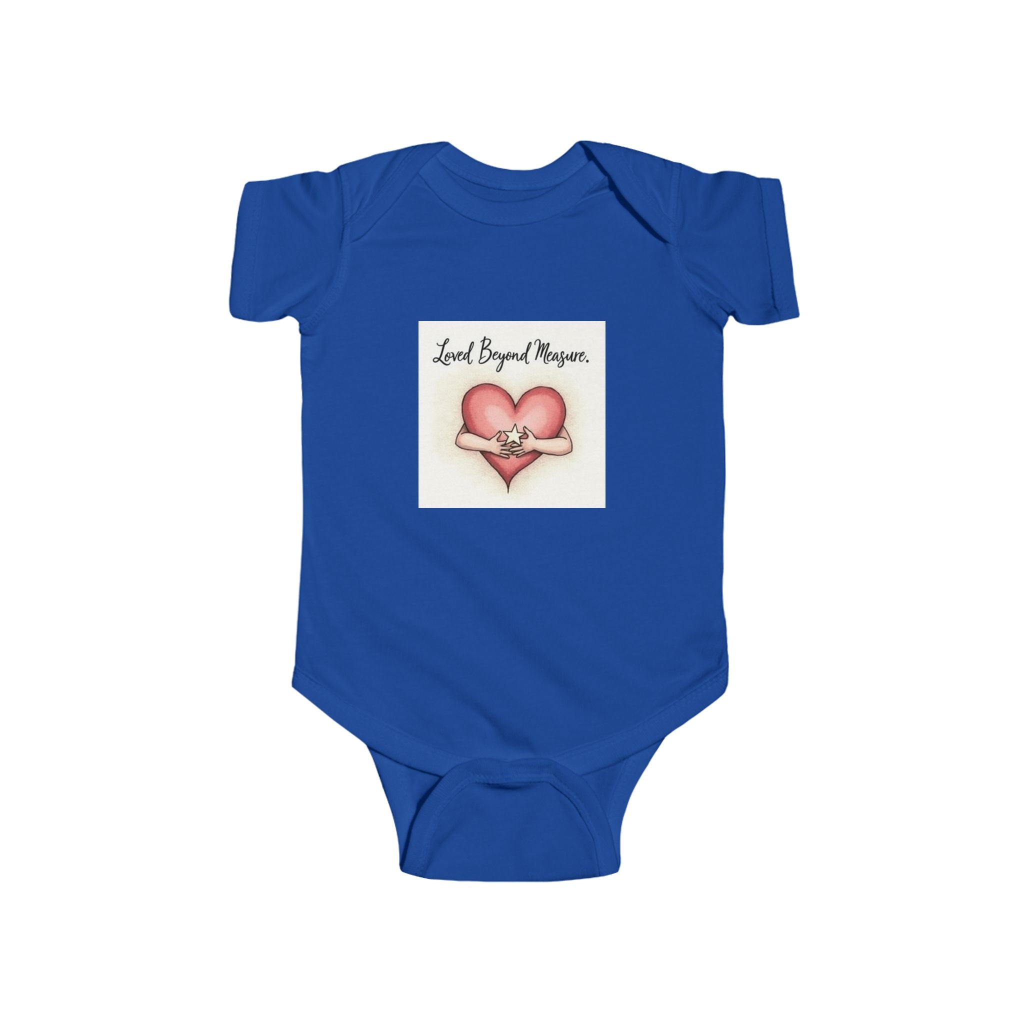 Infant Bodysuit - Hand-Drawn Heart and Star Design - Loved Beyond Measure