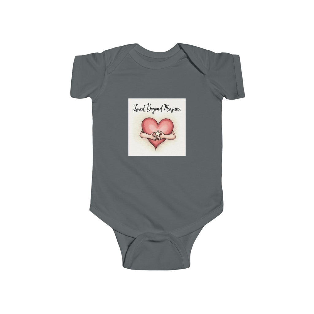 Infant Bodysuit - Hand-Drawn Heart and Star Design - Loved Beyond Measure