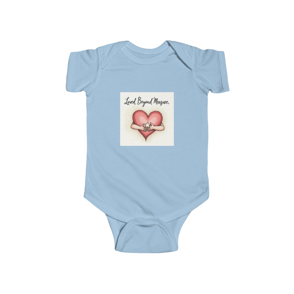 Infant Bodysuit - Hand-Drawn Heart and Star Design - Loved Beyond Measure