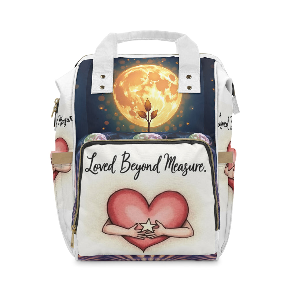 Diaper Backpack - Loved Beyond Measure Heart and Star Design