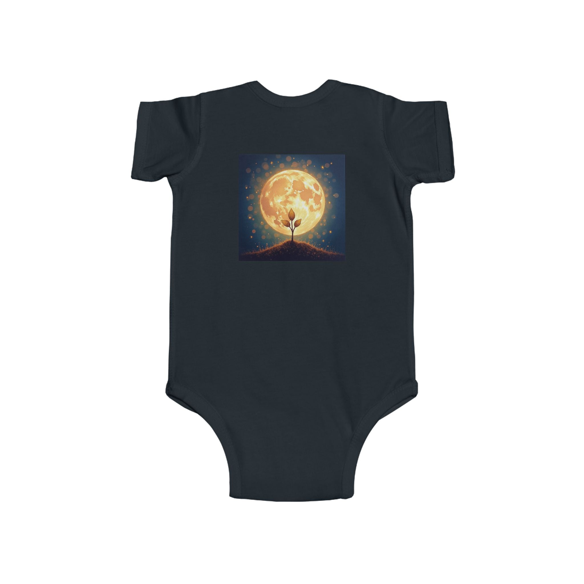 Infant Bodysuit - Hand-Drawn Heart and Star Design - Loved Beyond Measure