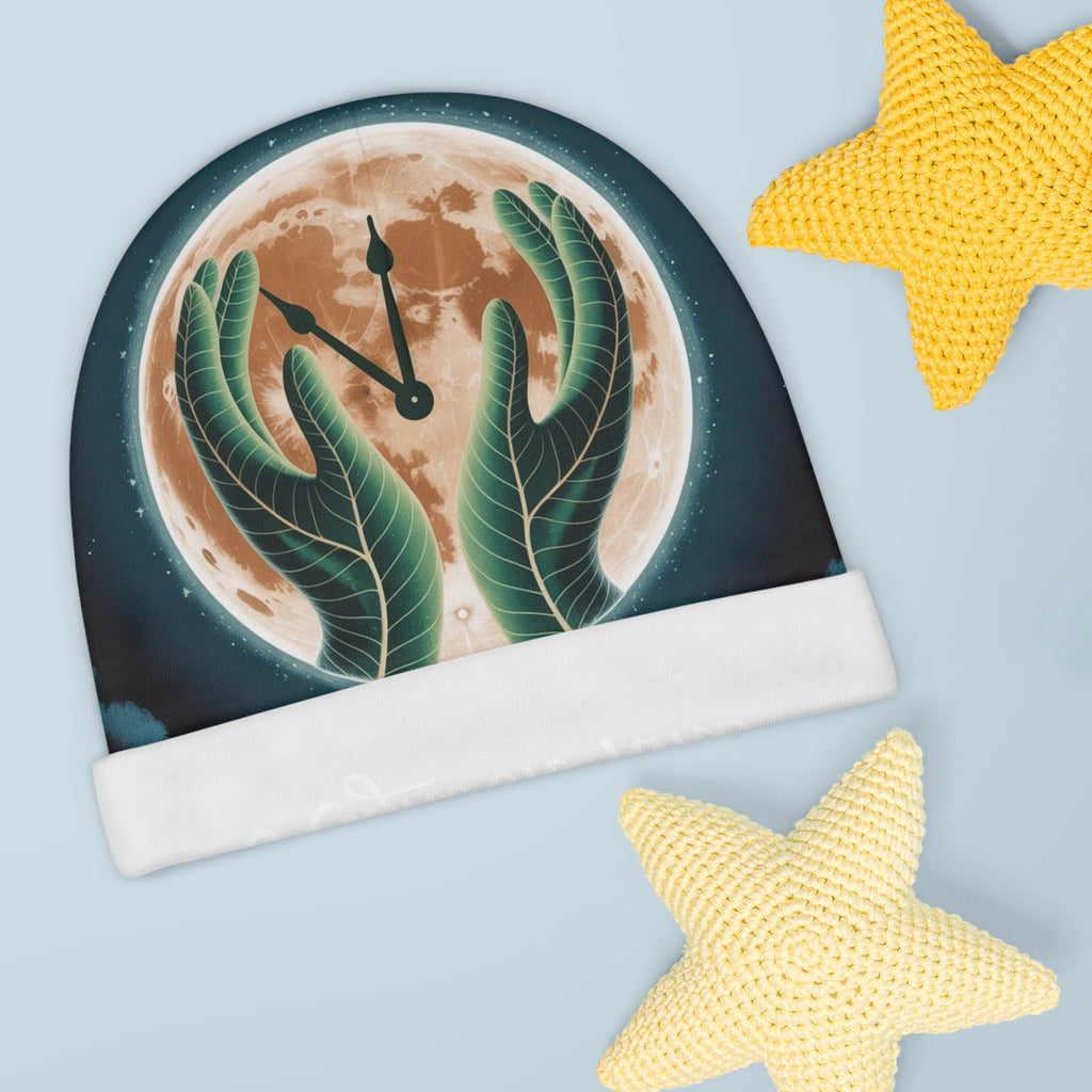 Right on Time Baby Beanie | Cute Infant Hat for Newborns, Eco-Friendly Gift, Baby Shower Essentials, Nursery Décor