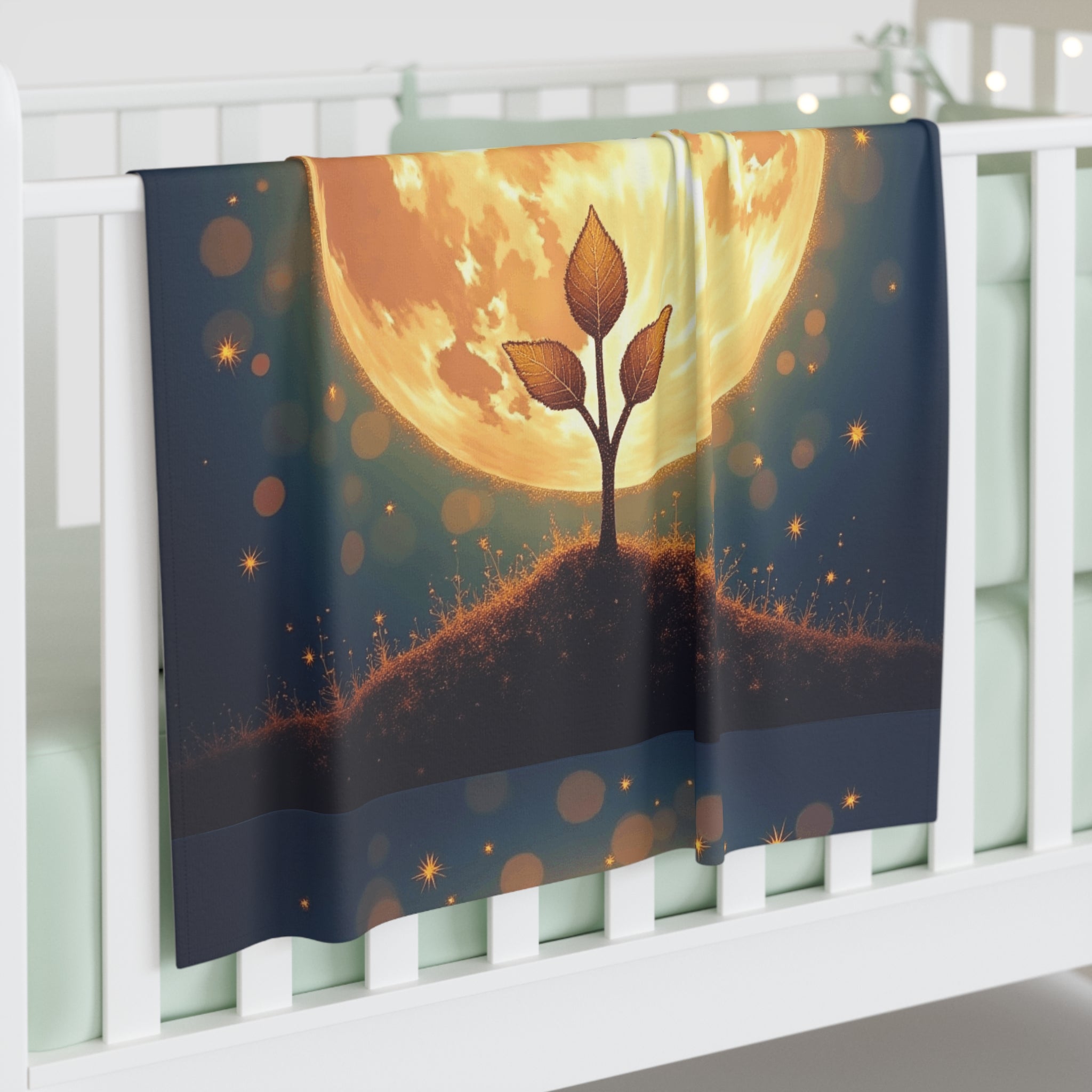 Swaddle Blanket - New Life Miracle Seed Moon Design