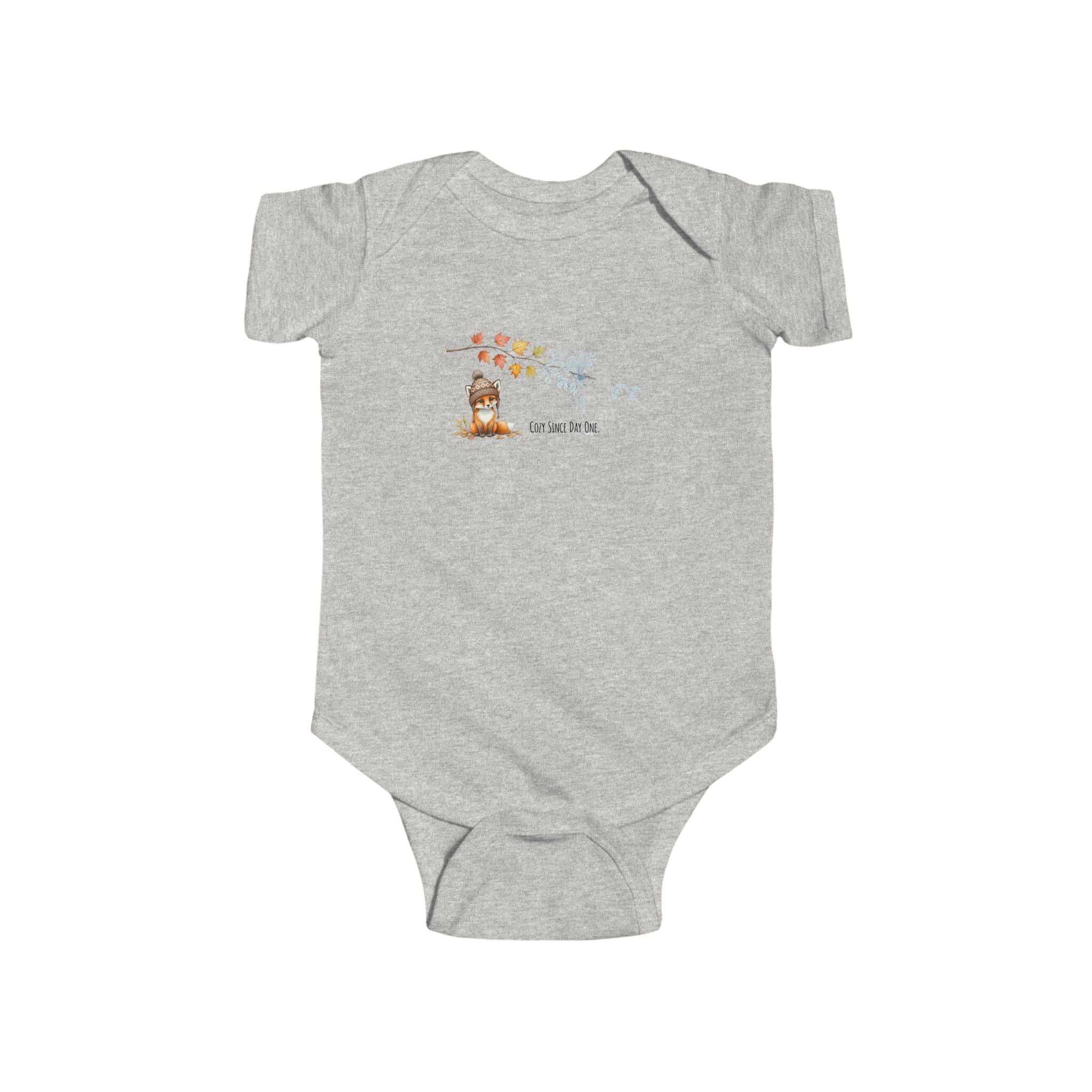 Cozy Since Day One Infant Bodysuit — Woodland Baby Animal Fall-to-Frost Design