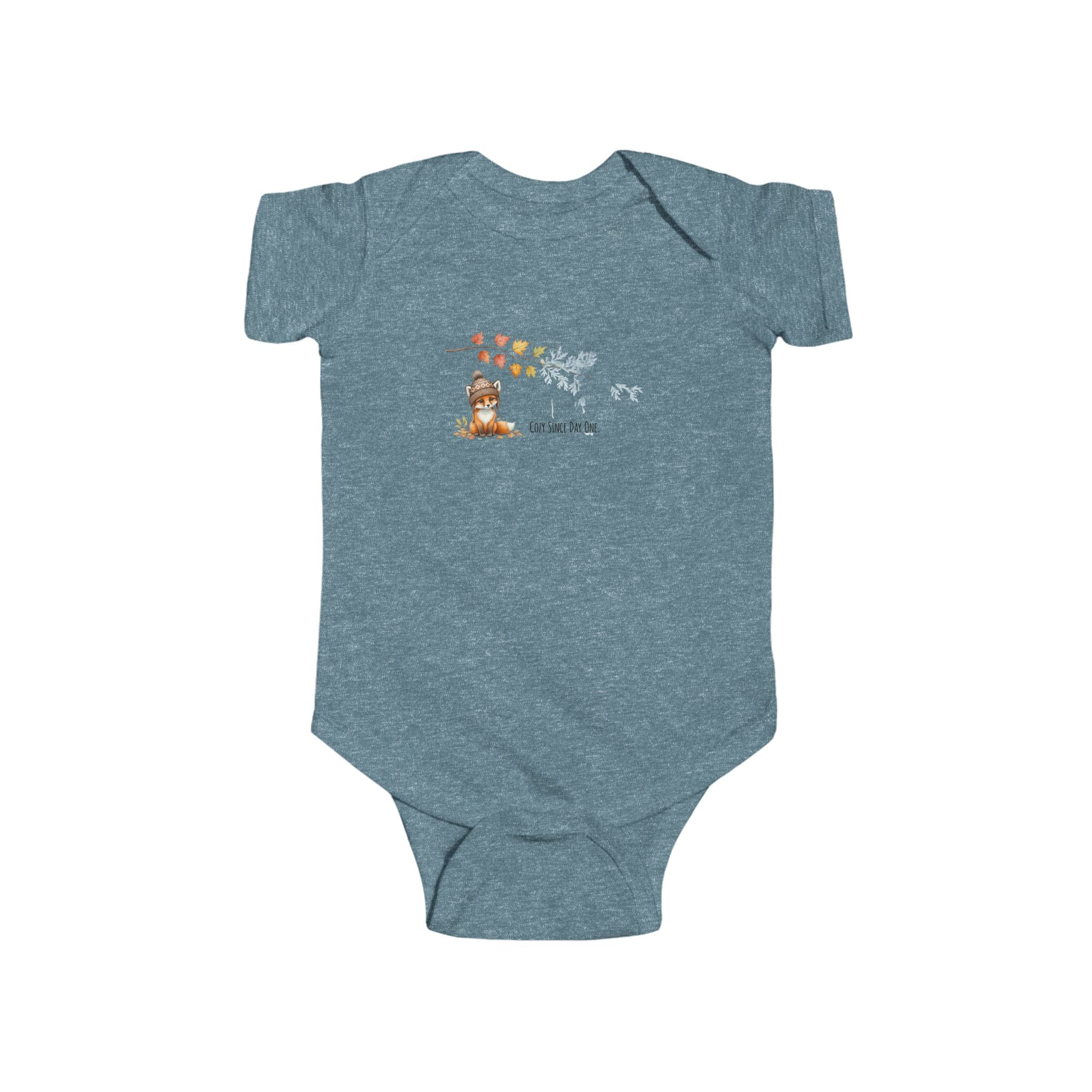 Cozy Since Day One Infant Bodysuit — Woodland Baby Animal Fall-to-Frost Design