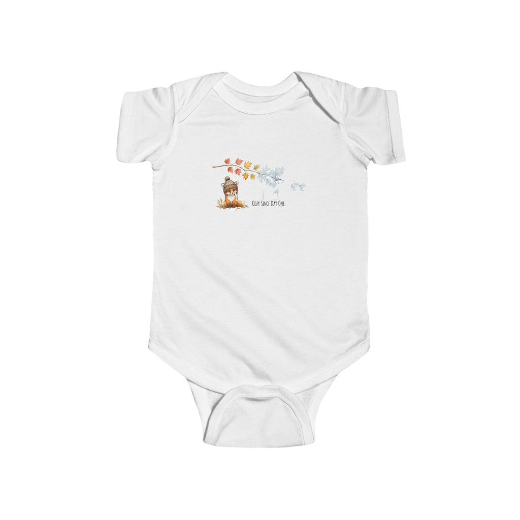 Cozy Since Day One Infant Bodysuit — Woodland Baby Animal Fall-to-Frost Design
