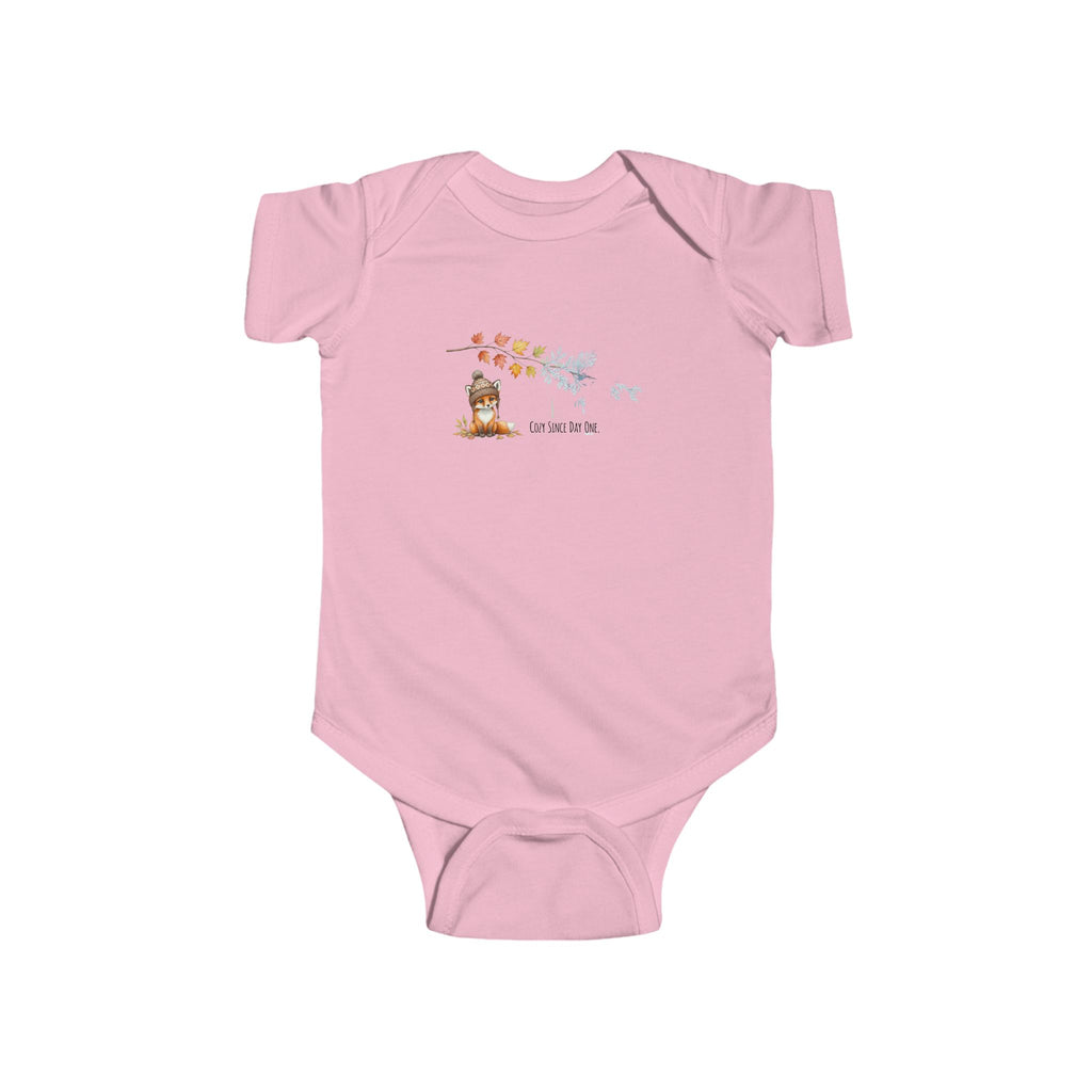 Cozy Since Day One Infant Bodysuit — Woodland Baby Animal Fall-to-Frost Design