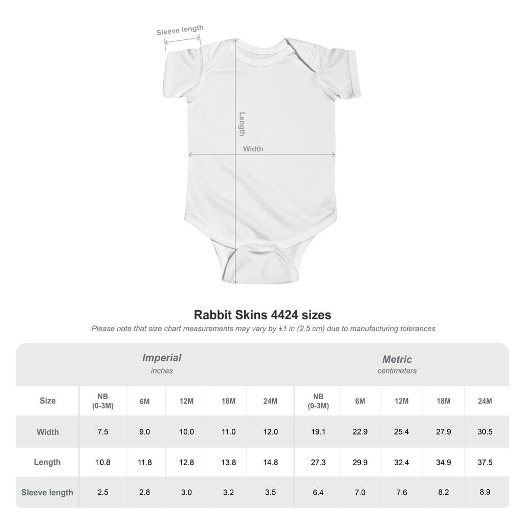 Infant Bodysuit - Hand-Drawn Heart and Star Design - Loved Beyond Measure