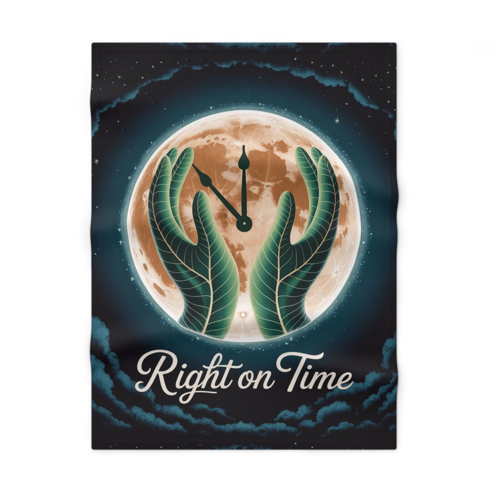 Right on time Soft Fleece Baby Blanket