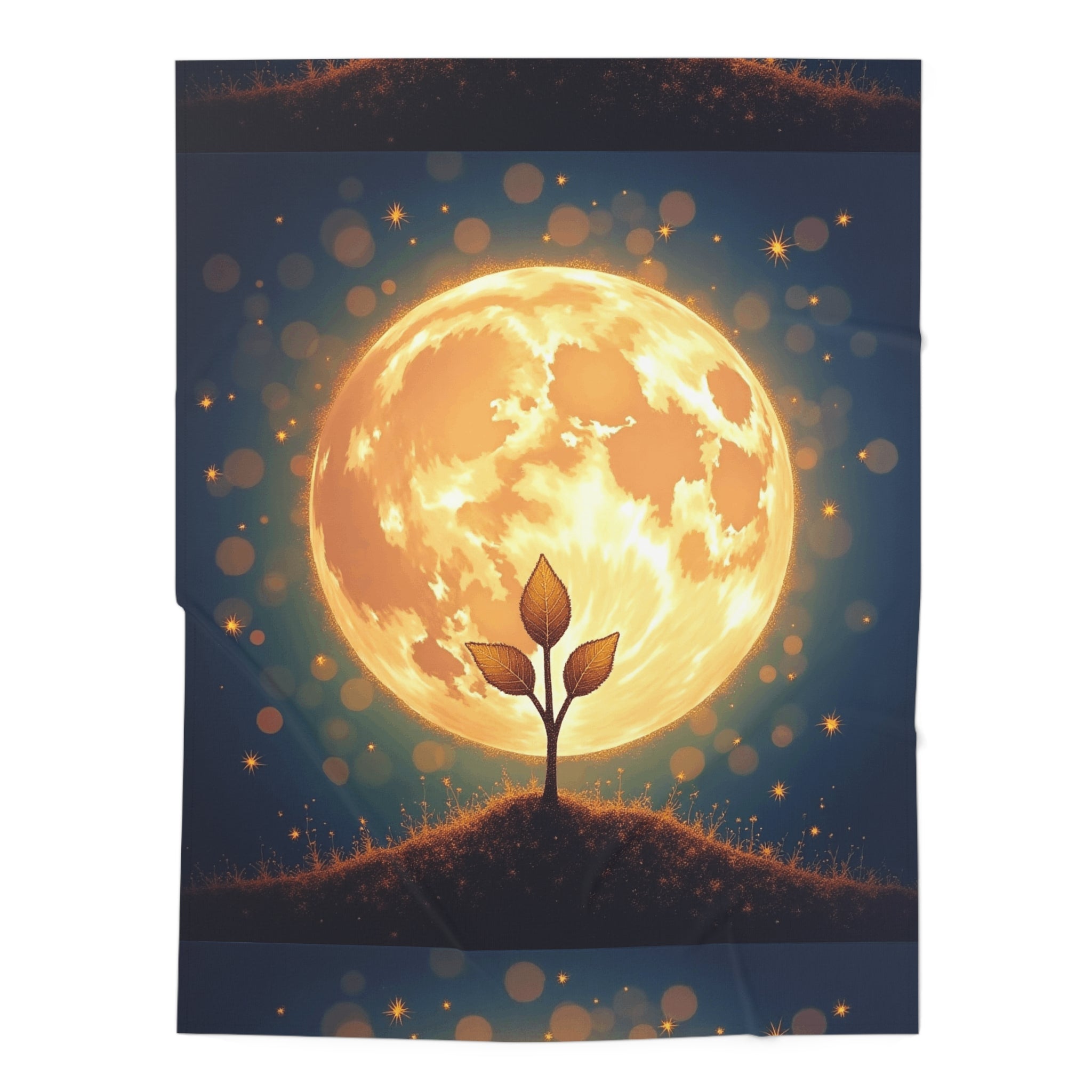Swaddle Blanket - New Life Miracle Seed Moon Design