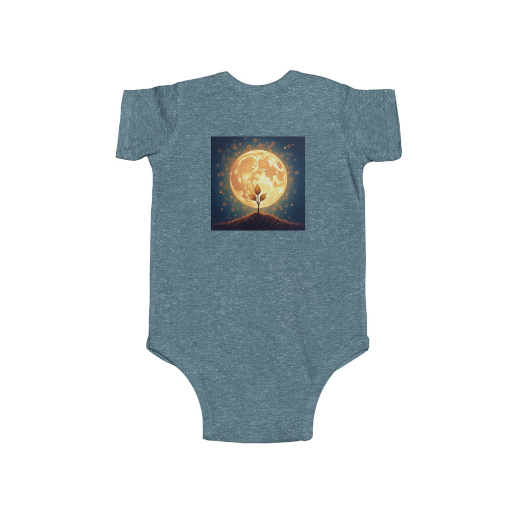 Infant Bodysuit - Hand-Drawn Heart and Star Design - Loved Beyond Measure